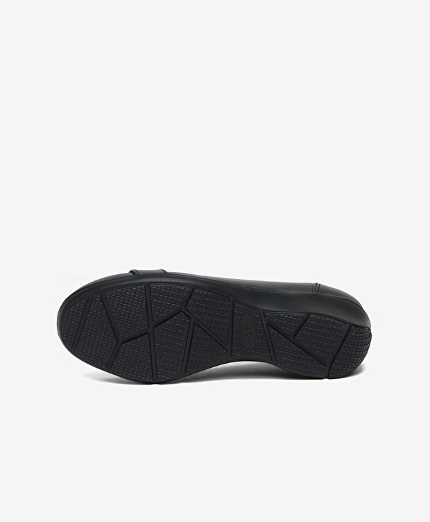 Kadın Siyah Hakiki Deri Comfort Ayakkabı - 6