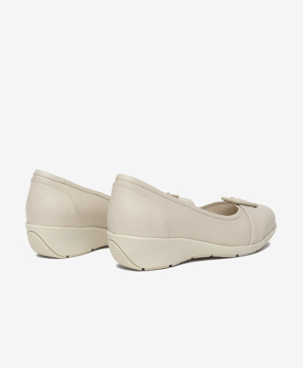 Kadın Bej Hakiki Deri Comfort Ayakkabı - 4