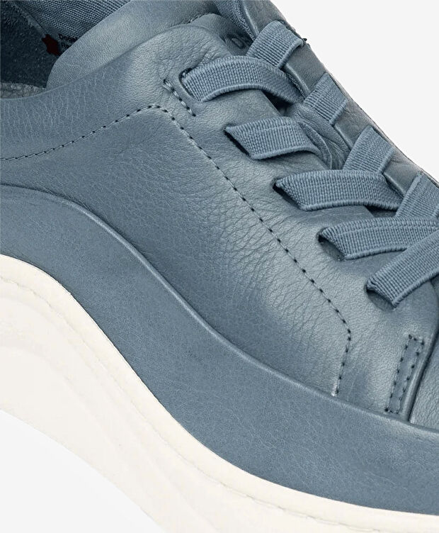 Kadın Mavi Hakiki Deri Casual Ayakkabı - 5