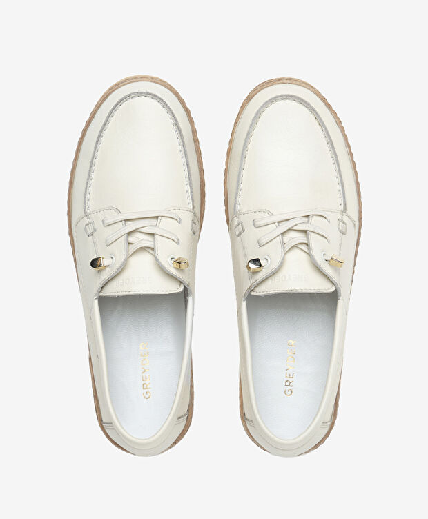 Kadın Beyaz Hakiki Deri Casual Ayakkabı - 5