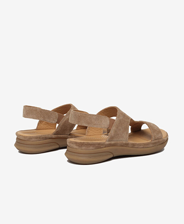 Kadın Tütün Hakiki Deri Comfort Sandalet - 4