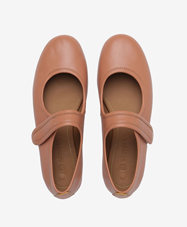 Kadın Taba Hakiki Deri Babet - 5