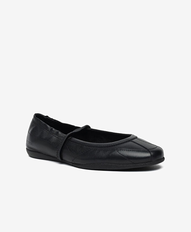 Kadın Siyah Hakiki Deri Babet - 2