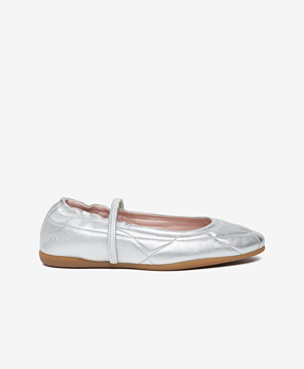 Kadın Gümüş Hakiki Deri Babet - 1