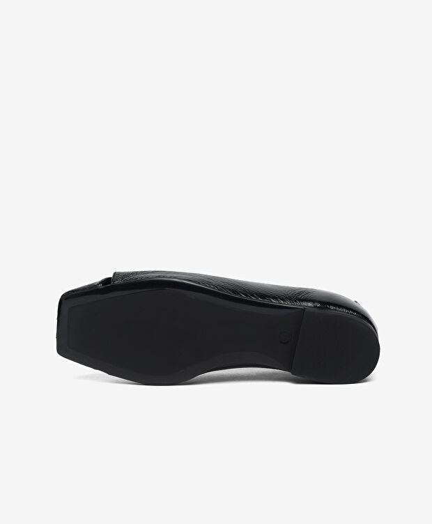 Kadın Siyah Hakiki Deri Babet - 6