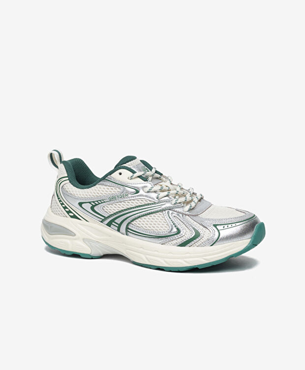 Kadın Kirli Beyaz Yeşil Spor Ayakkabı - 2