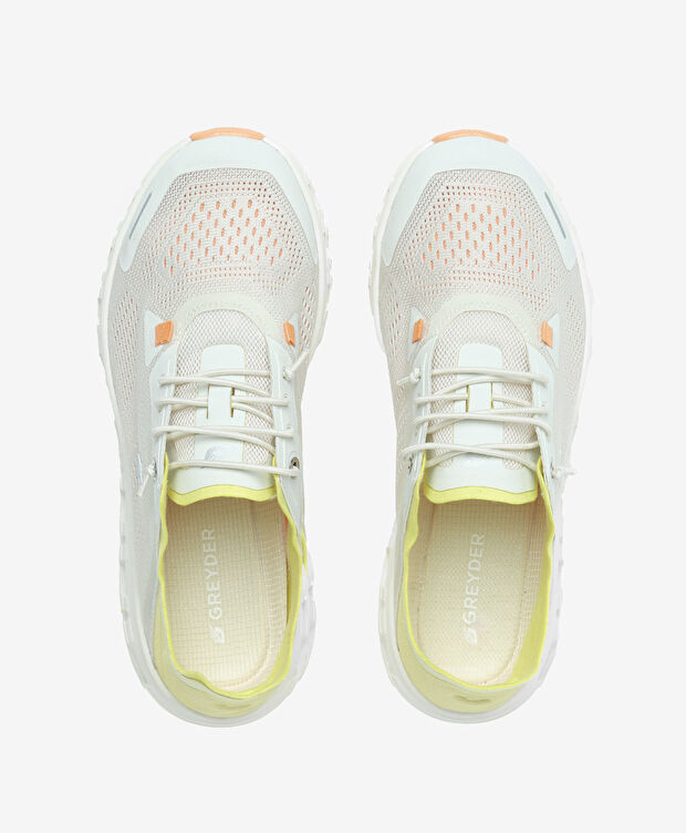 Kadın Ekru Neon Spor Ayakkabı - 5