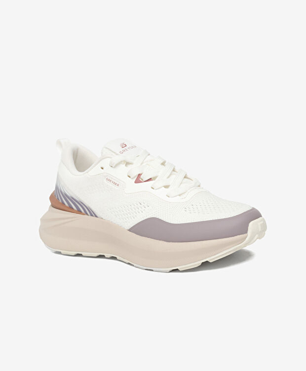 Kadın Beyaz Lila Spor Ayakkabı - 2