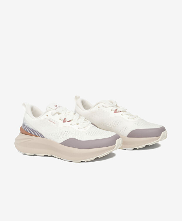 Kadın Beyaz Lila Spor Ayakkabı - 3