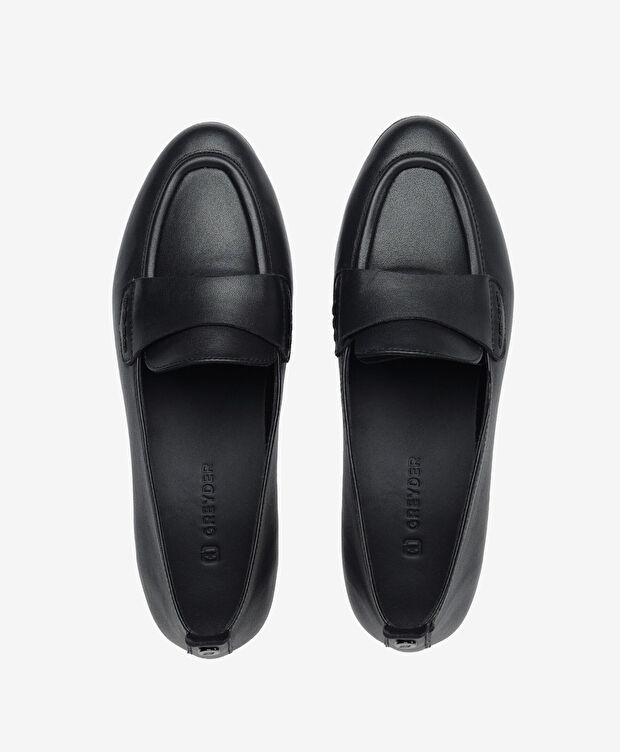 Kadın Siyah Hakiki Deri Casual Ayakkabı - 5