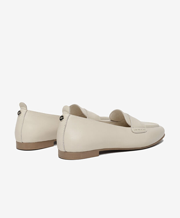 Kadın Bej Hakiki Deri Casual Ayakkabı - 4