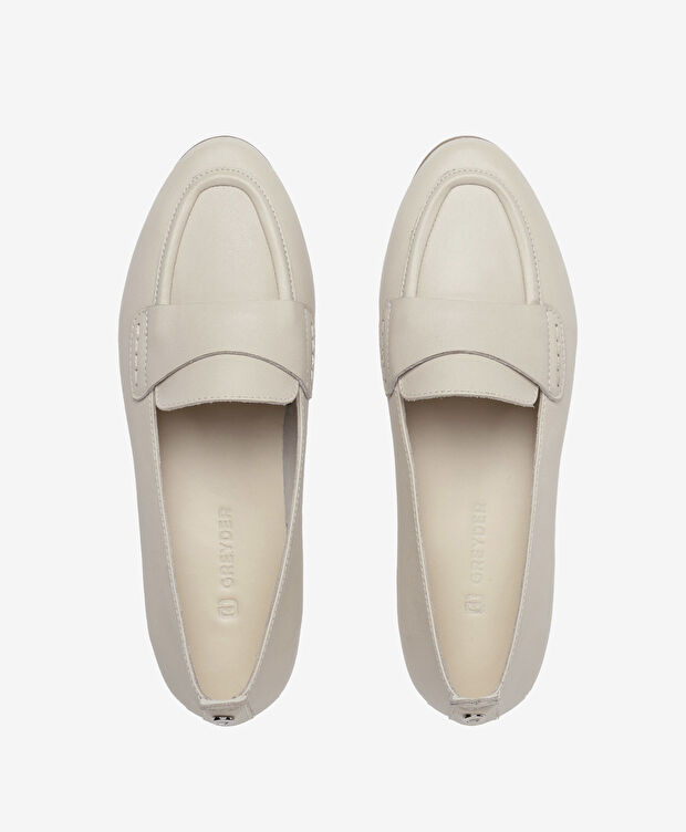 Kadın Bej Hakiki Deri Casual Ayakkabı - 5