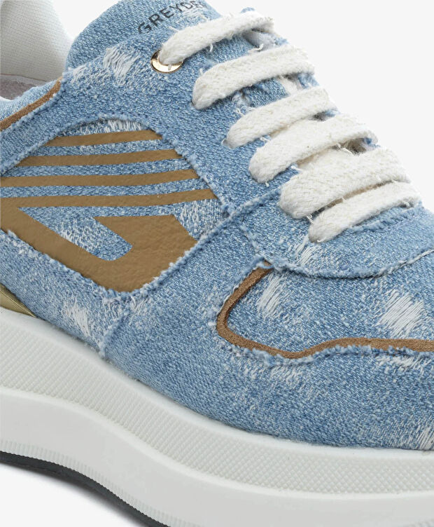 Kadın Mavi Günlük Spor Ayakkabı - 5