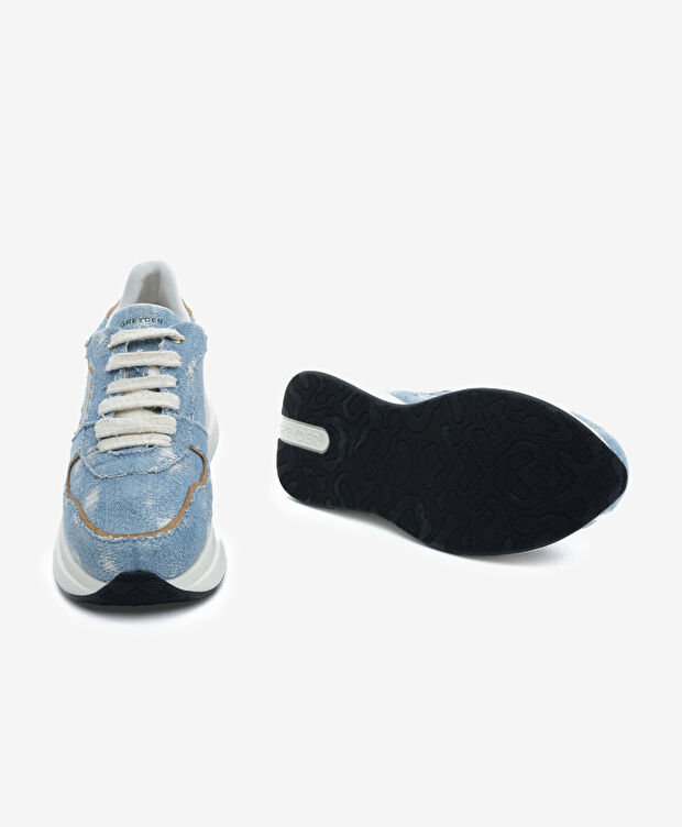 Kadın Mavi Günlük Spor Ayakkabı - 6