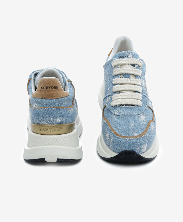 Kadın Mavi Günlük Spor Ayakkabı - 7