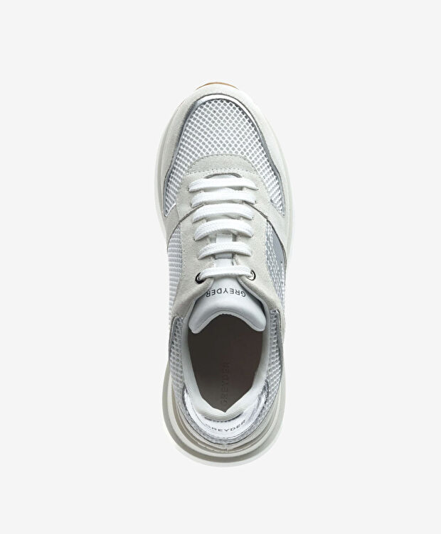 Kadın Gümüş Günlük Spor Ayakkabı - 4