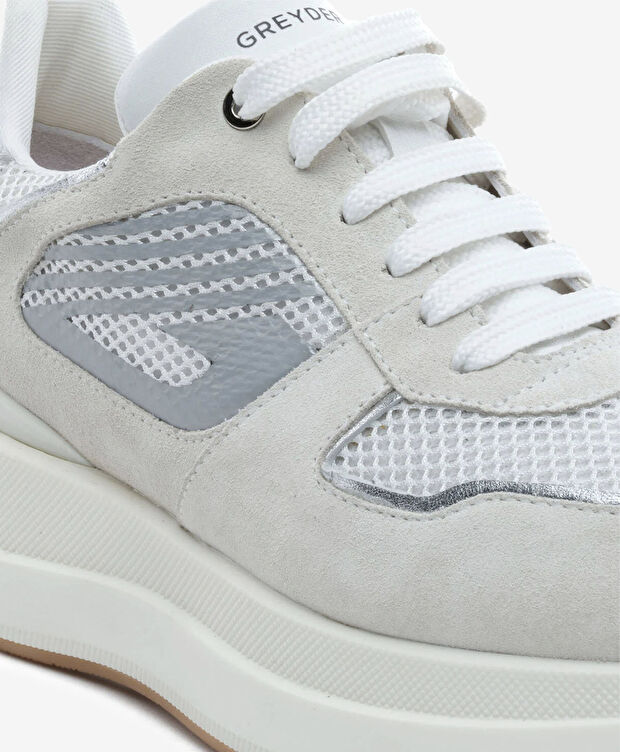 Kadın Gümüş Günlük Spor Ayakkabı - 5