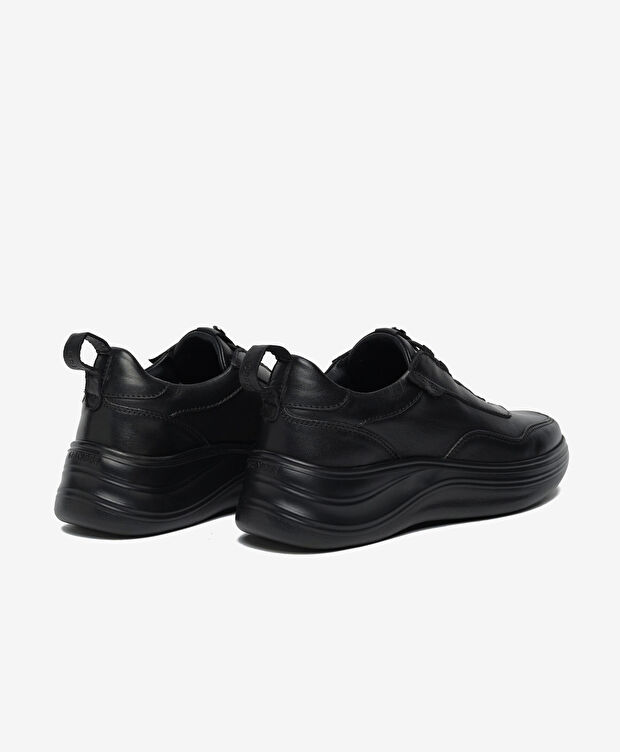 Kadın Siyah Hakiki Deri Casual Ayakkabı - 4