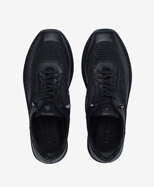 Kadın Siyah Hakiki Deri Casual Ayakkabı - 5