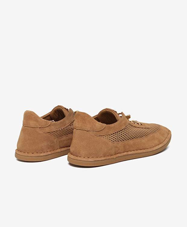 Kadın Tarçın Süet Hakiki Deri Casual Ayakkabı - 4