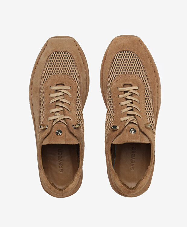 Kadın Tarçın Süet Hakiki Deri Casual Ayakkabı - 5