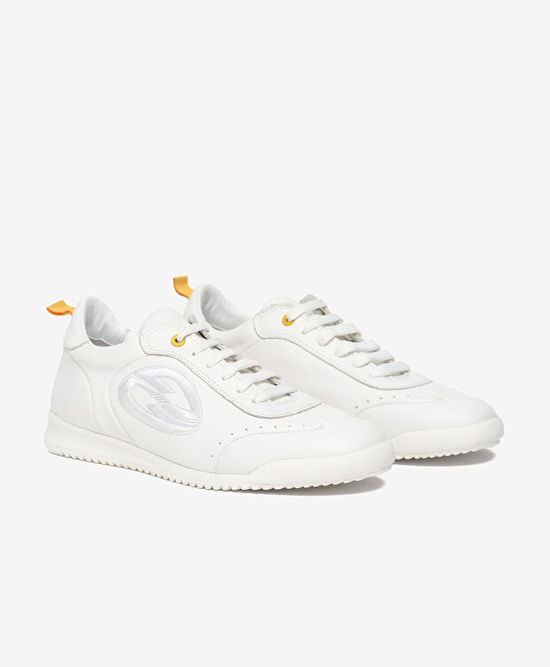 Kadın Beyaz Hakiki Deri Sneaker Ayakkabı - 3