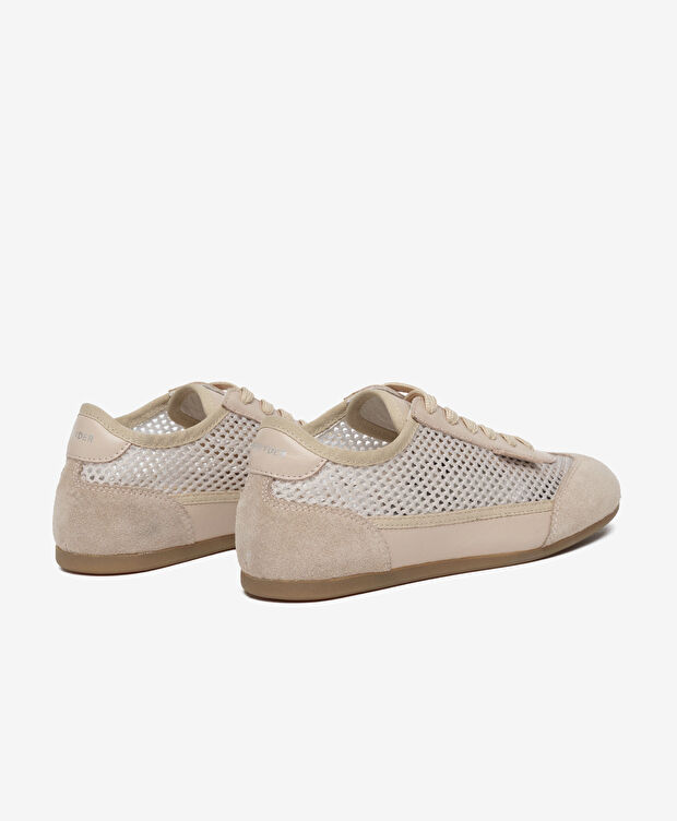 Kadın Vizon Hakiki Deri Sneaker Ayakkabı - 4