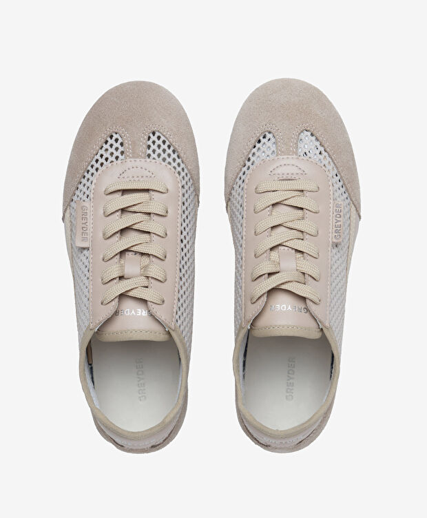 Kadın Vizon Hakiki Deri Sneaker Ayakkabı - 5