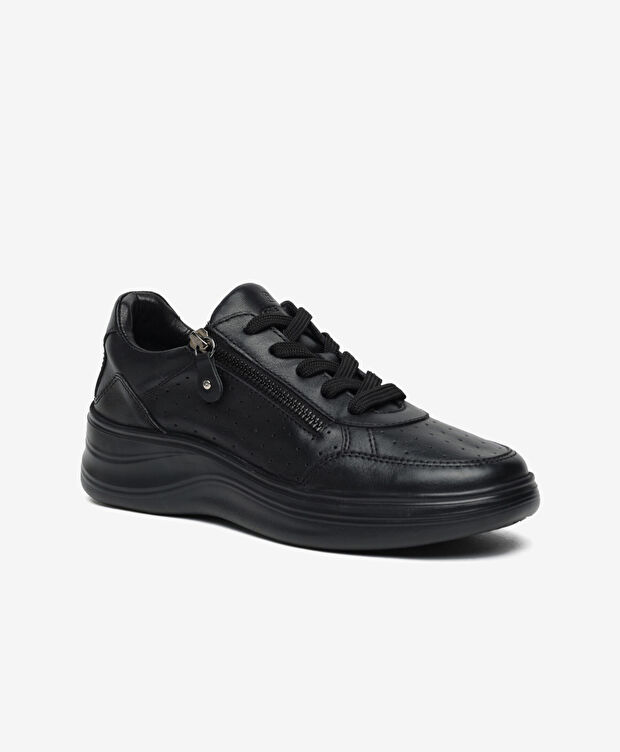 Kadın Siyah Hakiki Deri Casual Ayakkabı - 2