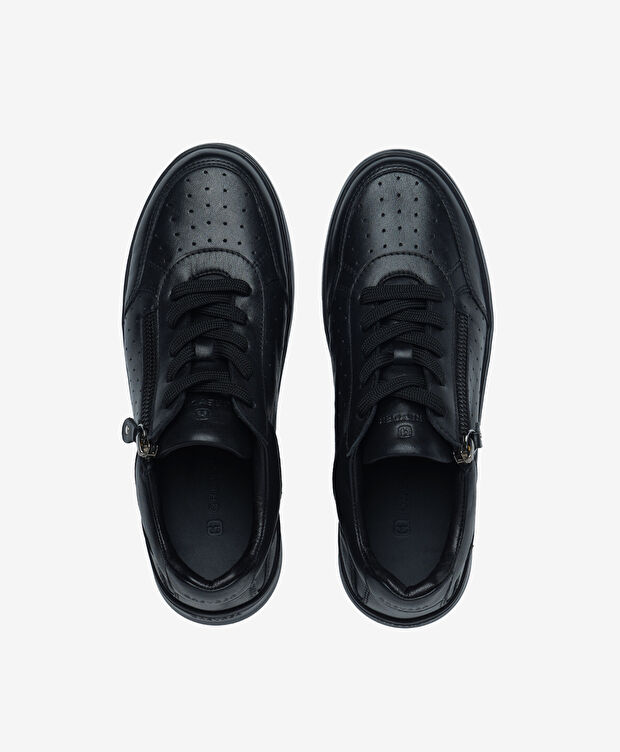 Kadın Siyah Hakiki Deri Casual Ayakkabı - 5