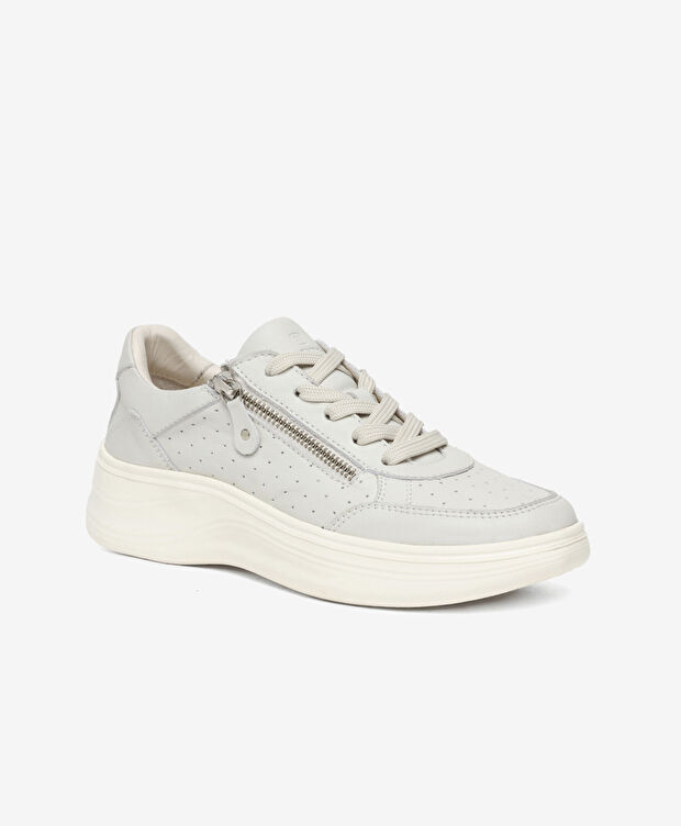 Kadın Beyaz Hakiki Deri Casual Ayakkabı - 2