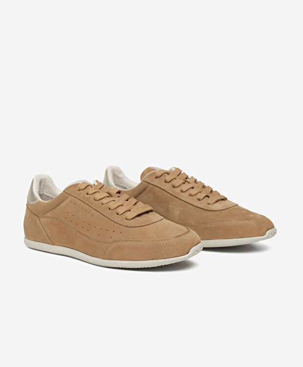 Kadın Taba Hakiki Deri Sneaker Ayakkabı - 3