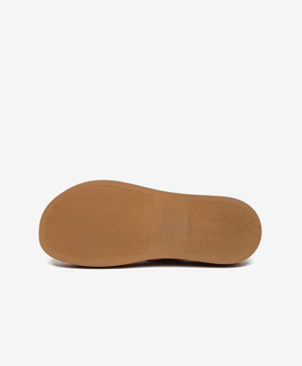 Kadın Taba Süet Hakiki Deri Sandalet - 6