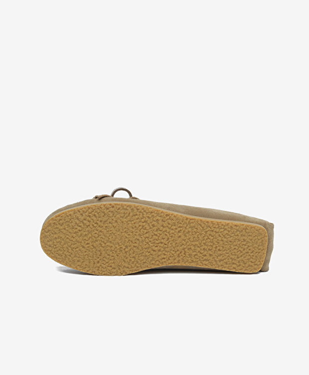 Kadın Bej Süet Hakiki Deri Loafer Ayakkabı - 6
