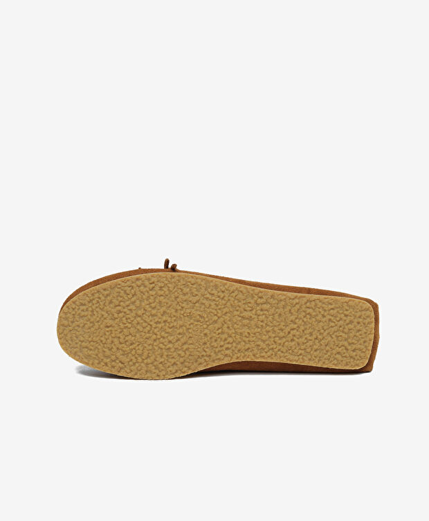 Kadın Taba Süet Hakiki Deri Loafer Ayakkabı - 6