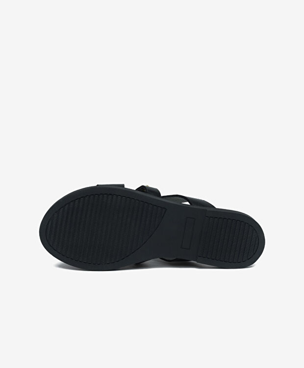 Kadın Siyah Hakiki Deri Terlik - 6