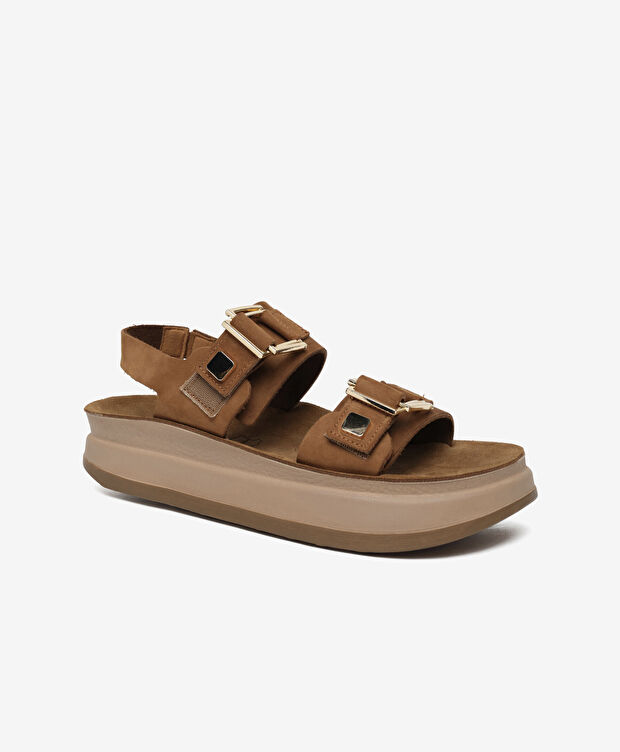 Kadın Sigaro Nubuk Hakiki Deri Sandalet - 2