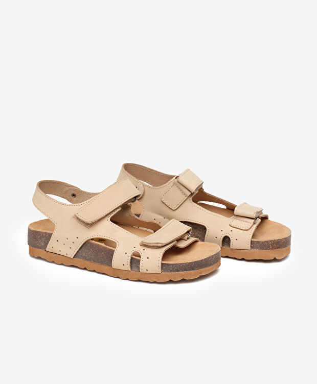 Erkek Çocuk Krem Sandalet - 3