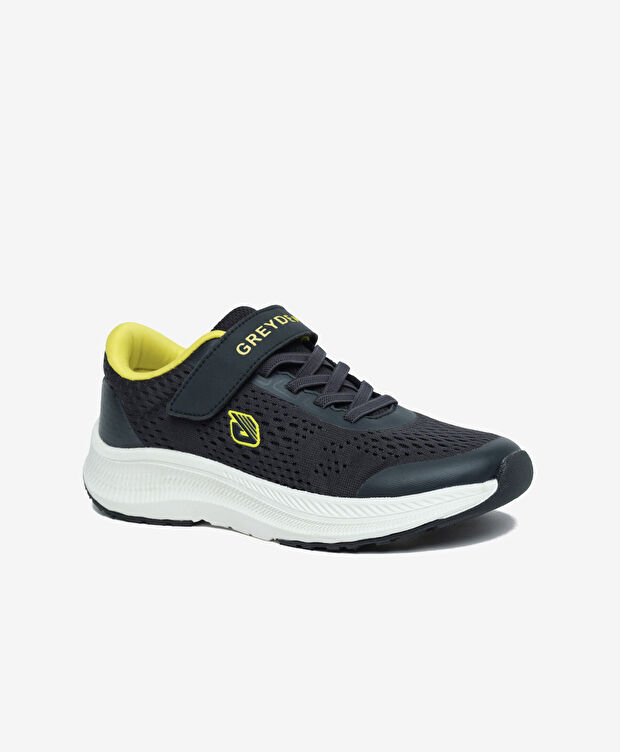 Çocuk Siyah Sarı Spor Ayakkabı - 2