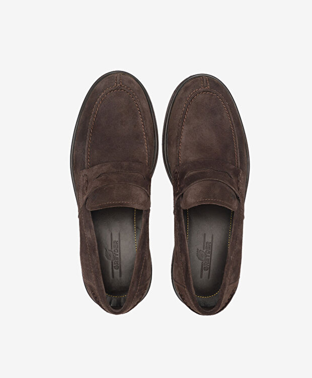 Erkek Kahverengi Hakiki Deri Loafer Ayakkabı - 5