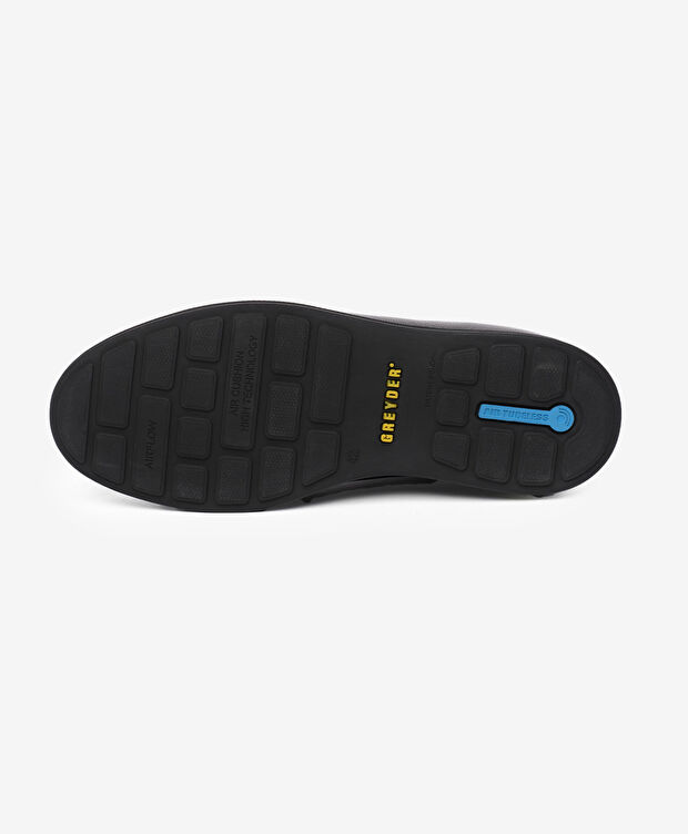 Erkek Siyah Hakiki Deri Comfort Ayakkabı - 6