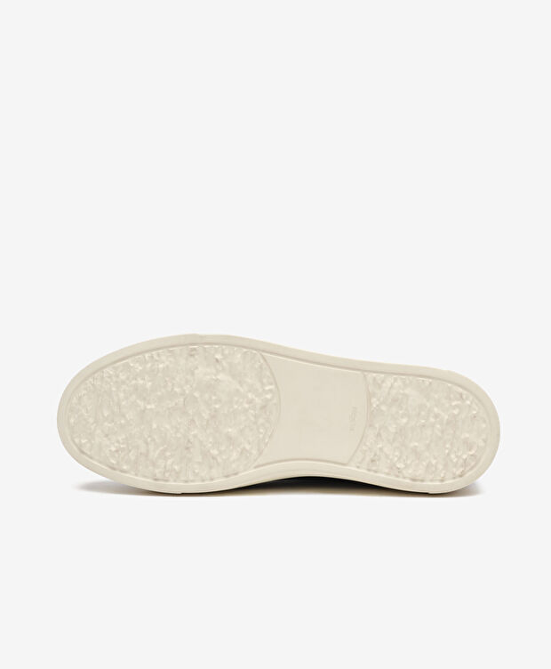 Erkek Siyah Hakiki Deri Sneaker Ayakkabı - 6