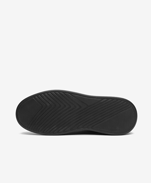 Erkek Siyah Hakiki Deri Sneaker Ayakkabı - 6