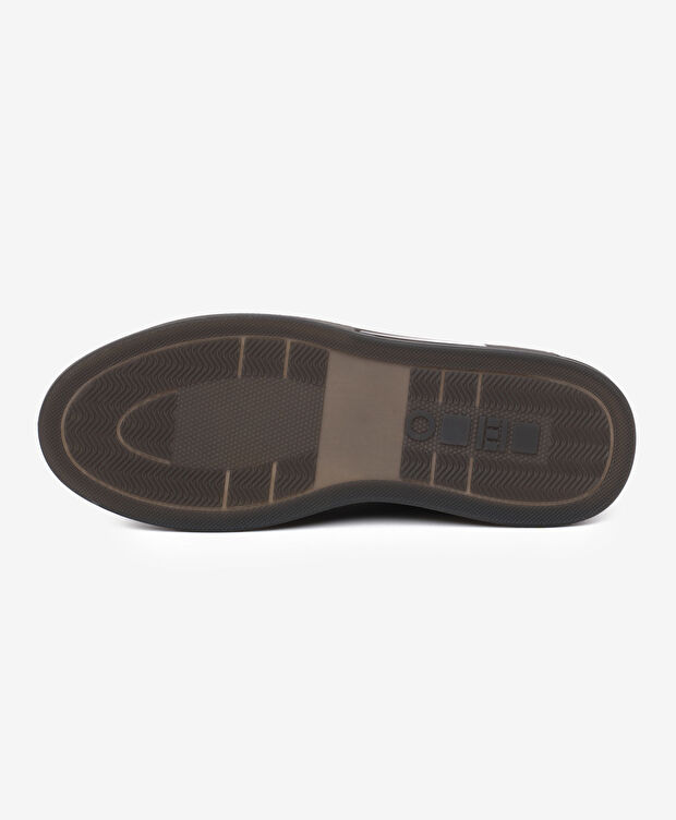 Erkek Kahverengi Hakiki Deri Sneaker Ayakkabı - 6