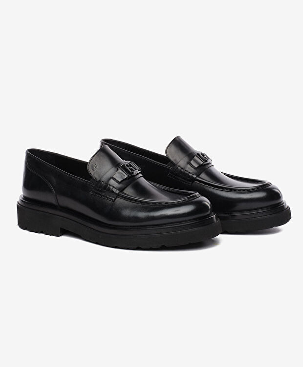 Erkek Siyah Hakiki Deri Loafer Ayakkabı - 3