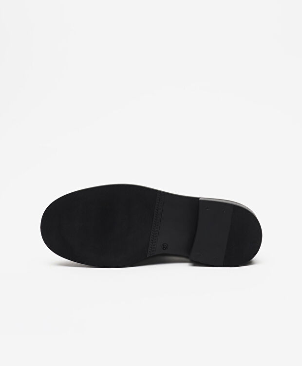 Kadın Siyah Hakiki Deri Loafer Ayakkabı - 6