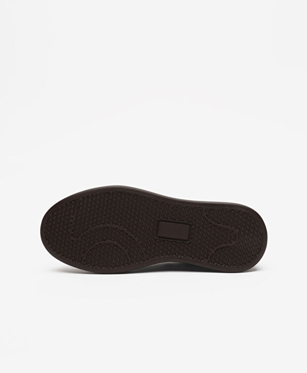 Kadın Kahverengi Hakiki Deri Sneaker Ayakkabı - 6