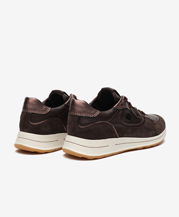 Kadın Kahverengi Hakiki Deri Spor Ayakkabı - 4