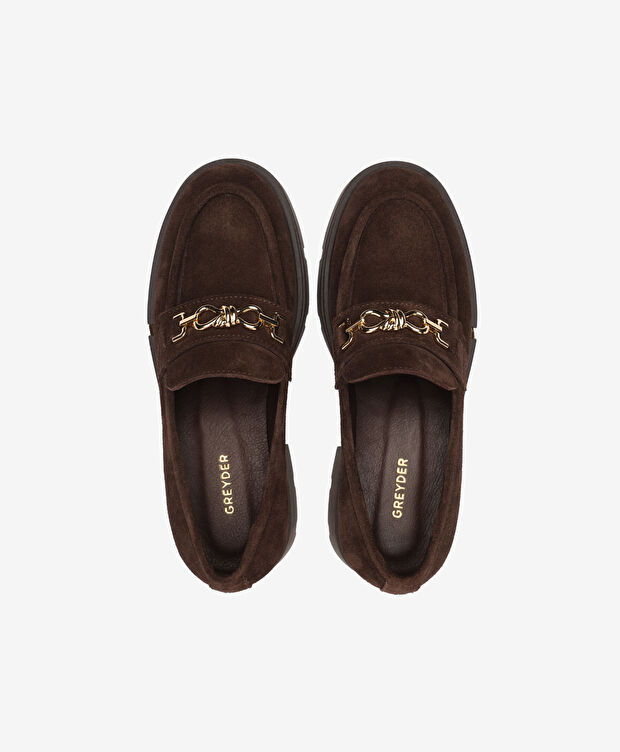 Kadın Kahverengi Hakiki Deri Loafer Ayakkabı - 5