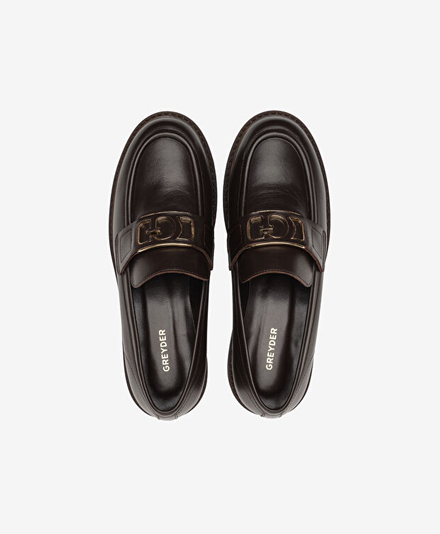 Kadın Kahverengi Hakiki Deri Loafer Ayakkabı - 5